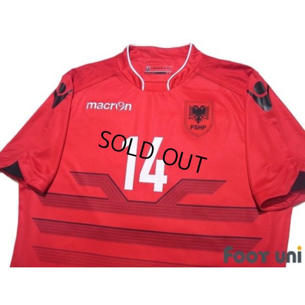 Photo3: Albania Euro2016 Home Shirt #14 Taulant Xhaka