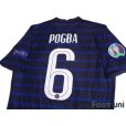 Photo4: France Euro 2020-2021 Home Authentic Shirt #6 Paul Pogba UEFA Euro 2020 Patch/Badge Respect Patch/Badge