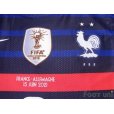 Photo6: France Euro 2020-2021 Home Authentic Shirt #6 Paul Pogba UEFA Euro 2020 Patch/Badge Respect Patch/Badge