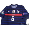 Photo3: France Euro 2020-2021 Home Authentic Shirt #6 Paul Pogba UEFA Euro 2020 Patch/Badge Respect Patch/Badge