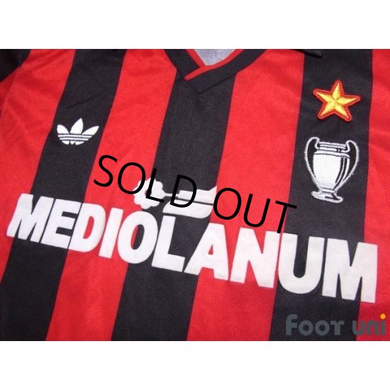 Maillot Domicile AC Milan Vintage - Saison 1990-1992 - Taille S - Marque Adidas - Occasion