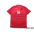 Photo1: Albania Euro2016 Home Shirt #14 Taulant Xhaka (1)