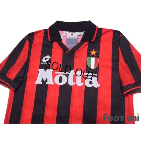 Photo3: AC Milan 1993-1994 Home Shirt #10 Scudetto Patch/Badge