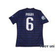 Photo2: France Euro 2020-2021 Home Authentic Shirt #6 Paul Pogba UEFA Euro 2020 Patch/Badge Respect Patch/Badge (2)