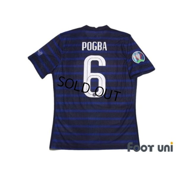 Photo2: France Euro 2020-2021 Home Authentic Shirt #6 Paul Pogba UEFA Euro 2020 Patch/Badge Respect Patch/Badge