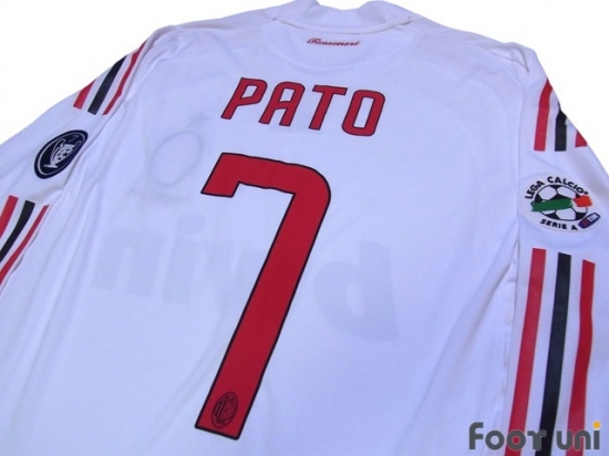 Milan Pato 7-09/10 Away Set Official Name und Nummer a Rot C 
