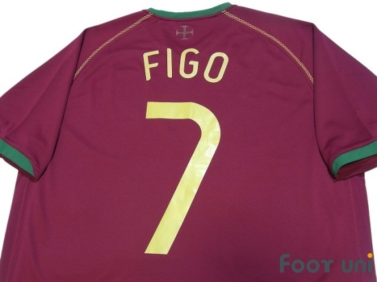 Portugal 2006 Home Shirt #7 Figo 