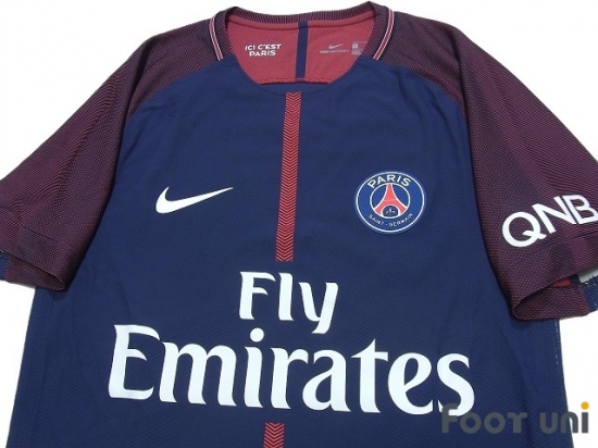 Paris Saint Germain 2017-2018 Home Authentic Shirt #10 Neymar JR ...