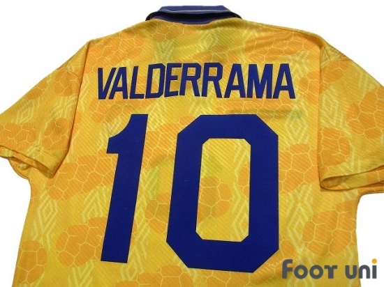Colombia 1994 Home Shirt #10 Valderrama - Online Store From ...