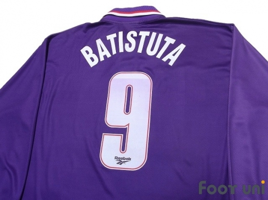 2 layer Batistuta #9 1995-1996 Fiorentina Home Nameset 