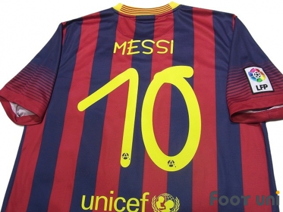 MESSI # 10 Barcelona FC AWAY  2013-2014 Official Name Set Sipesa 