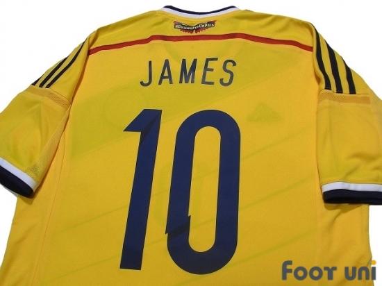 White James #10 Colombia Home Womens Soccer Jersey 2015-16 