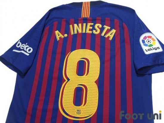 Spain 2018 Andres Iniesta Replica FOOTBALL SOCCER NAMESET ID PRINT SHIRT JERSEY 