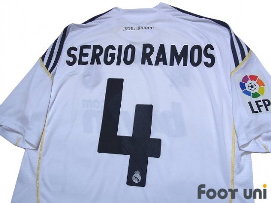 Real Madrid 2009-2010 Home Shirt #4 Sergio Ramos - Online Shop 