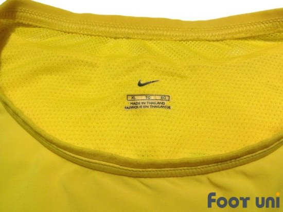 Brazil 2002 Home Authentic Long Sleeve Shirt Jersey #9 Ronaldo - Online ...