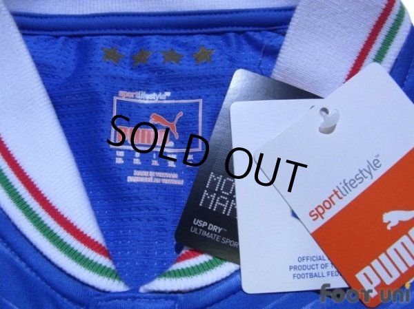 Photo5: Italy Euro 2012 Home Long Sleeve Shirt #9 Balotelli w/tags (5)