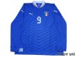 Photo1: Italy Euro 2012 Home Long Sleeve Shirt #9 Balotelli w/tags (1)