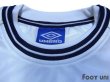 Photo5: England Euro 2000 Home Long Sleeve Shirt #7 Beckham UEFA Euro 2000 Patch Fair Play Patch (5)