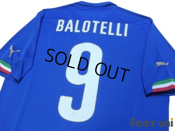 Photo4: Italy 2014 Home Shirt #9 Balotelli (4)