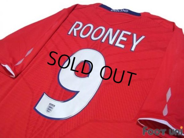 Photo3: England 2008 Away Shirt #9 Rooney w/tags (3)