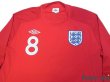 Photo3: England 2010 Away Long Sleeve Shirt #8 Lampard (3)