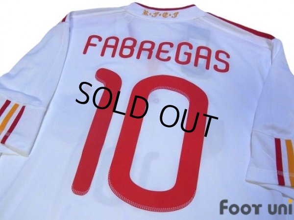Photo4: Spain 2011 Away Shirt #10 Fabregas 2010 FIFA World Champions Patch w/tags (4)