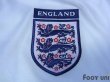 Photo6: England Euro 2000 Home Long Sleeve Shirt #7 Beckham UEFA Euro 2000 Patch Fair Play Patch (6)