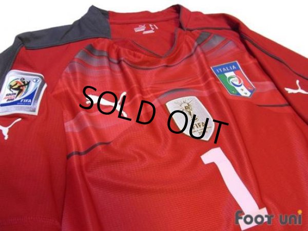Photo3: Italy 2010 GK Shirt #1 Buffon South Africa FIFA World Cup Patch (3)
