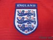 Photo6: England Euro 2000 Away Long Sleeve Shirt #7 Beckham UEFA Euro 2000 Patch Fair Play Patch (6)