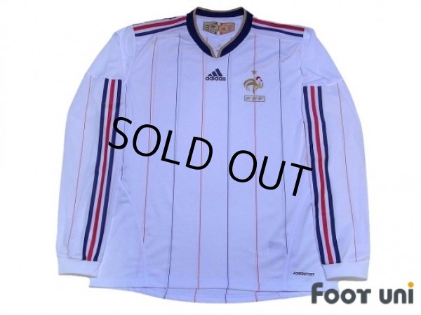 Photo1: France 2010 Away Authentic Long Sleeve Shirt (1)