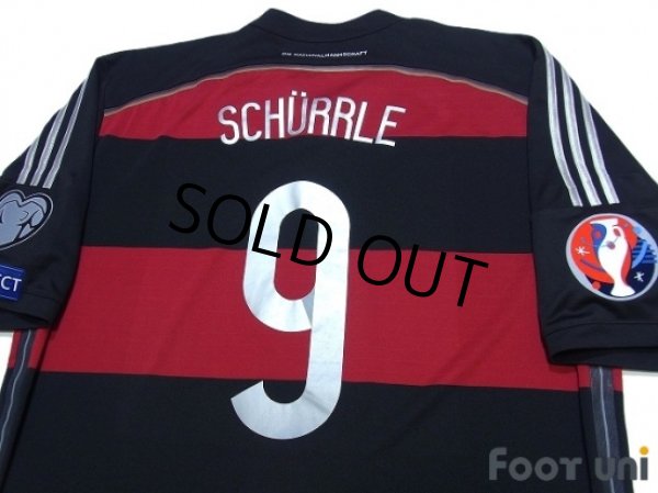 Photo4: Germany 2015 Away Shirt #9 Schurrle (4)