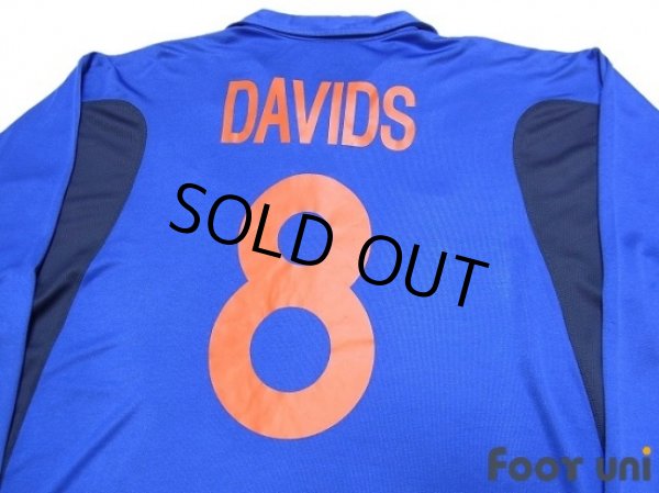 Photo4: Netherlands Euro 2000 Away Long Sleeve Shirt #8 Davids (4)