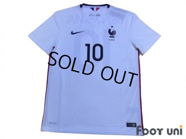 Photo1: France 2015 Away Shirt #10 Benzema w/tags (1)