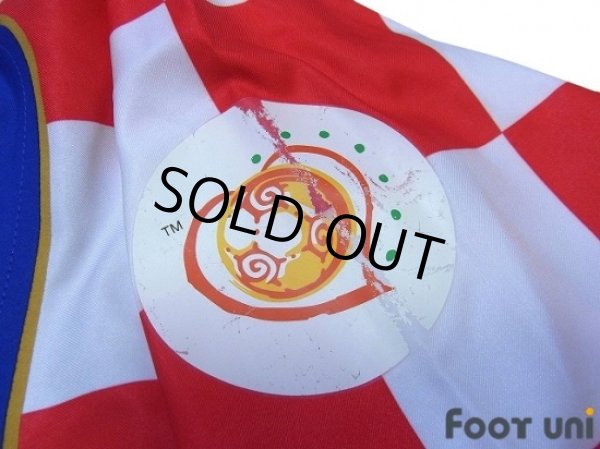 Photo8: Croatia Euro 2004 Away Authentic Long Sleeve Shirt #17 Klasnic UEFA Euro 2004 Patch / Badge Fair Play Patch / Badge (8)