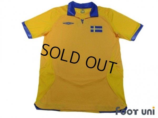 Photo1: Sweden 2008 Home Shirt (1)