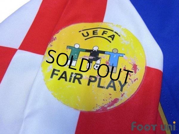 Photo7: Croatia Euro 2004 Away Authentic Long Sleeve Shirt #17 Klasnic UEFA Euro 2004 Patch / Badge Fair Play Patch / Badge (7)