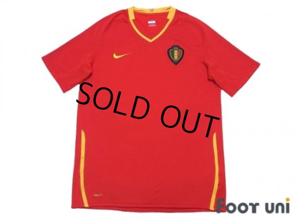 Photo1: Belgium 2008 Home Shirt (1)