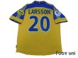 Photo2: Sweden Euro 2000 Home Shirt #20 Lasson UEFA Euro 2000 Patch/Badge Fair Play Patch/Badge (2)