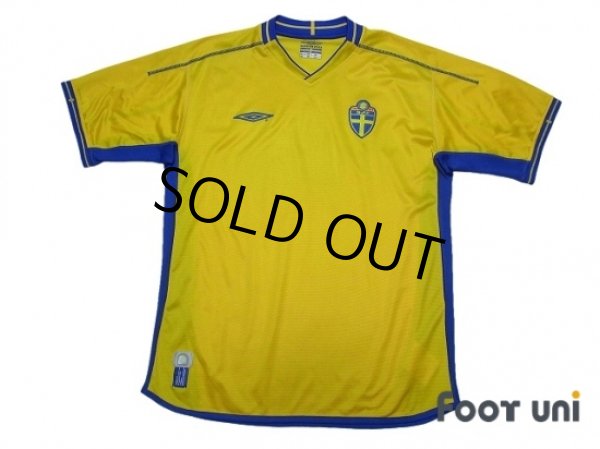 Photo1: Sweden Euro 2004 Home Shirt (1)