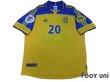 Photo1: Sweden Euro 2000 Home Shirt #20 Lasson UEFA Euro 2000 Patch/Badge Fair Play Patch/Badge (1)