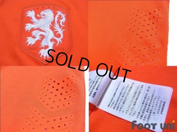 Photo6: Netherlands 2014 Home Authentic Shirt and Shorts Set (6)