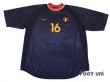 Photo1: Belgium 2000 Away Shirt #16 Nilis (1)
