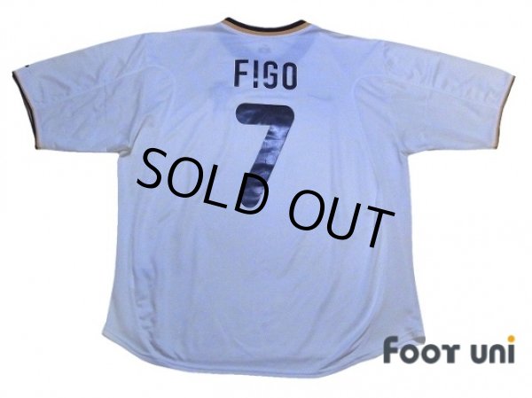 Photo2: Portugal 2000 Away Shirt #7 Figo (2)