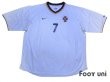 Photo1: Portugal 2000 Away Shirt #7 Figo (1)