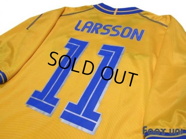 Photo3: Sweden Euro 2004 Home Shirt #11 Larsson (3)