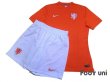 Photo1: Netherlands 2014 Home Authentic Shirt and Shorts Set (1)