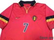 Photo3: Belgium 1999-2000 Home Shirt #7 Wilmots (3)