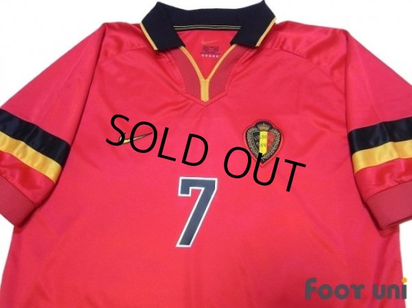 Photo3: Belgium 1999-2000 Home Shirt #7 Wilmots (3)