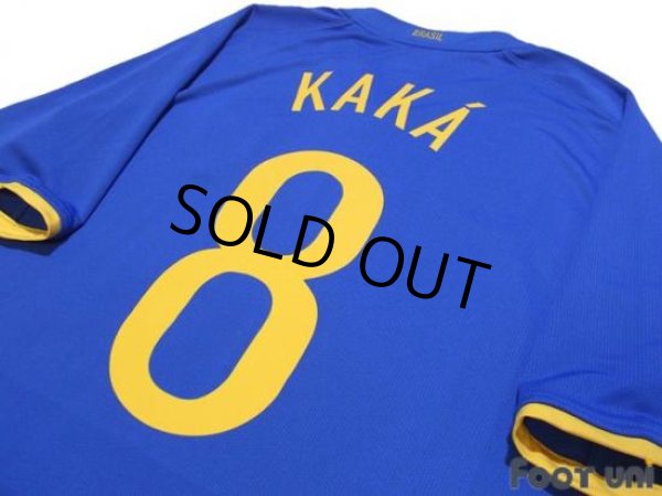 Photo3: Brazil 2008 Away Shirt #10 Kaka (3)
