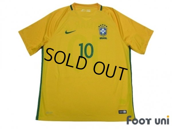 Photo1: Brazil 2016 Home Shirt #10 Neymar Jr w/tags (1)